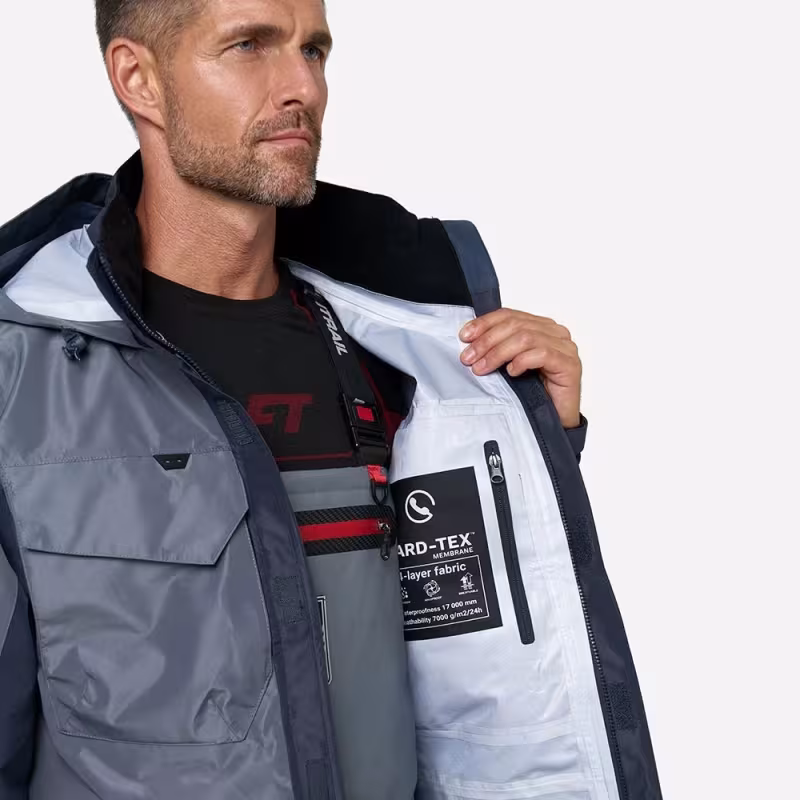 Куртка мужская Finntrail Coaster 4023, мембрана Hard-Tex, серый, размер 44-46 (S), 165-175 см