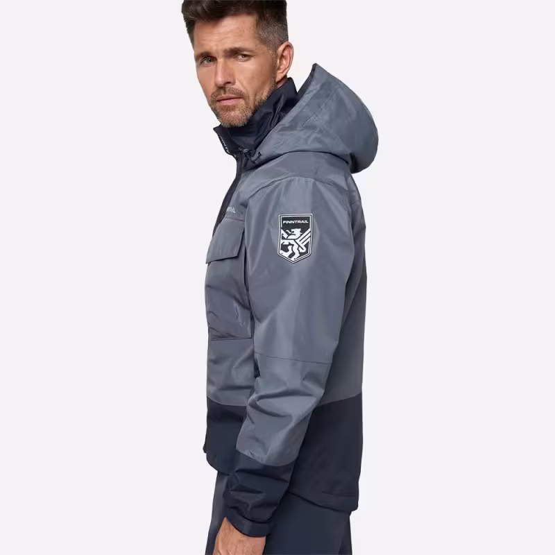 Куртка мужская Finntrail Coaster 4023, мембрана Hard-Tex, серый, размер 44-46 (S), 165-175 см