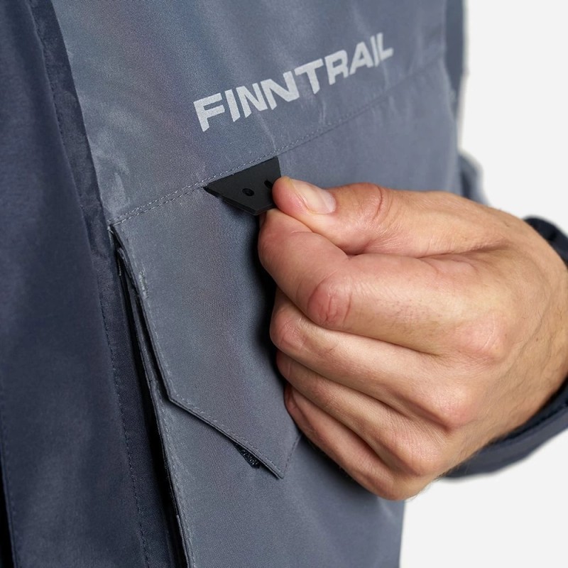 Куртка мужская Finntrail Coaster 4023, мембрана Hard-Tex, серый, размер 50-52 (L), 175-185 см