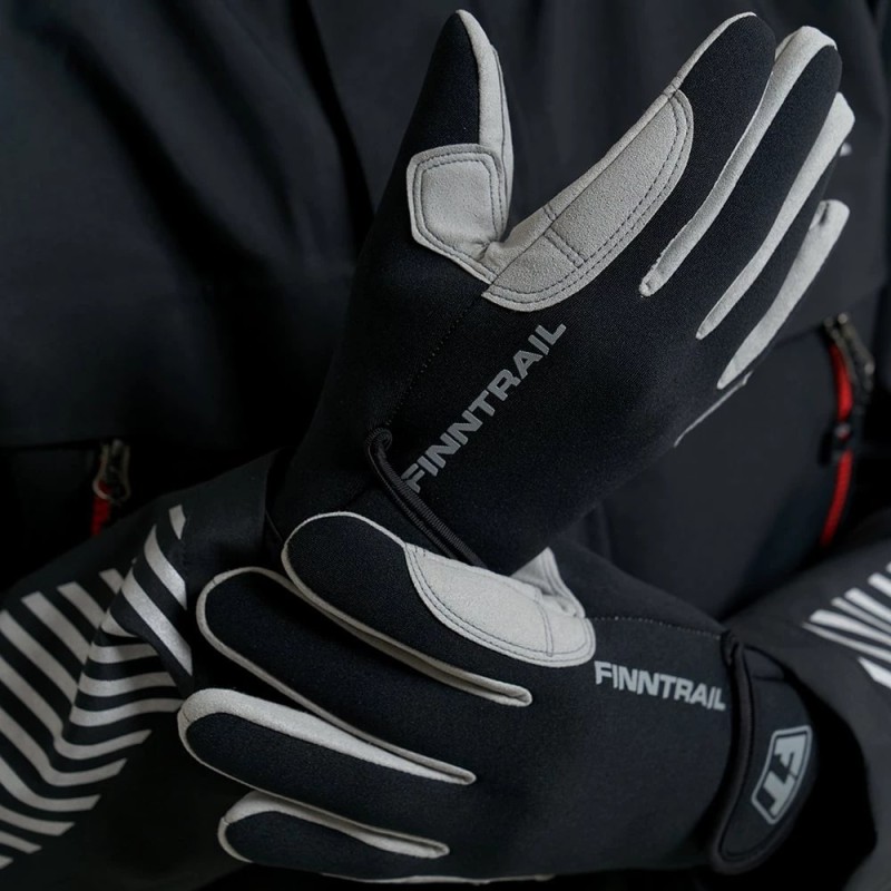 Мотоперчатки Finntrail Enduro 2760, черный/серый, размер XL
