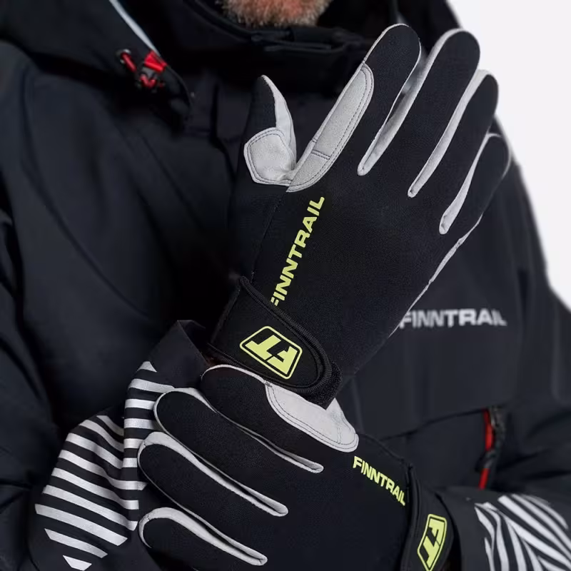 Мотоперчатки Finntrail Enduro 2760, черный/желтый, размер M