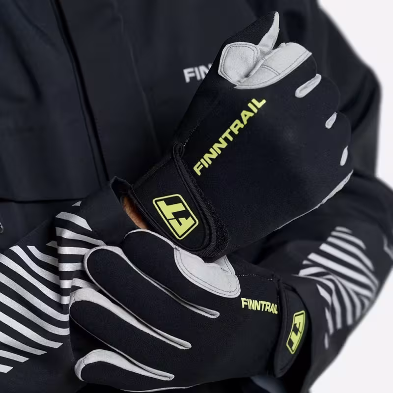 Мотоперчатки Finntrail Enduro 2760, черный/желтый, размер XL