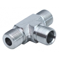 Штуцер для гидравлического цилиндра (тройник) Multiflex 611030, 9/16