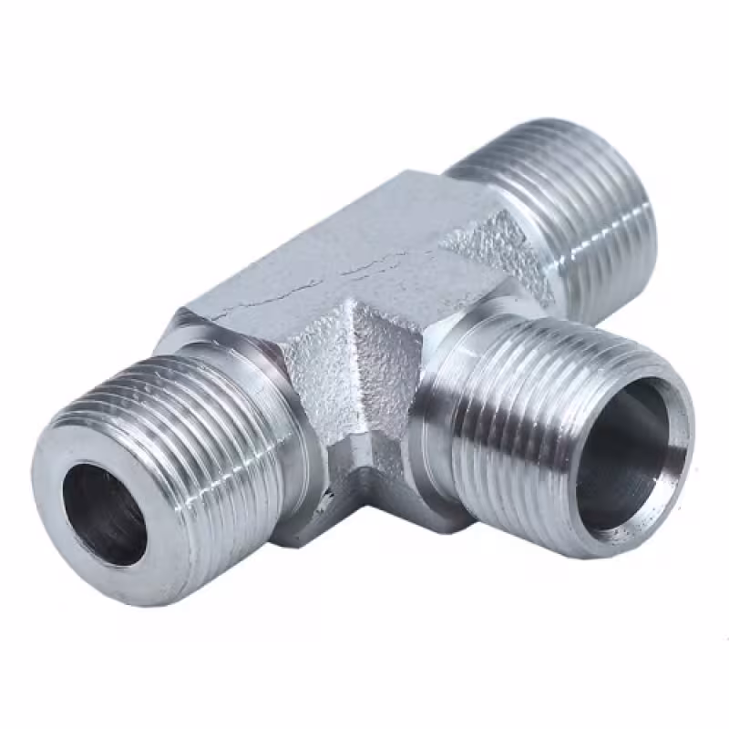 Штуцер для гидравлического цилиндра (тройник) Multiflex 611030, 9/16