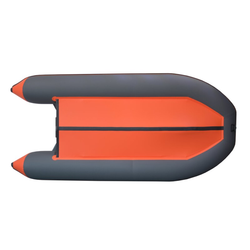 Надувная лодка ПВХ Flinc BoatsMan BT330К, пайол фанерный, графит/оранжевый