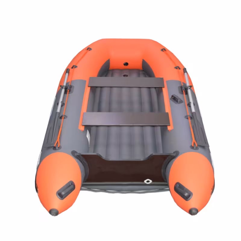 Надувная лодка ПВХ Flinc BoatsMan BT340А, НДНД, графит/оранжевый