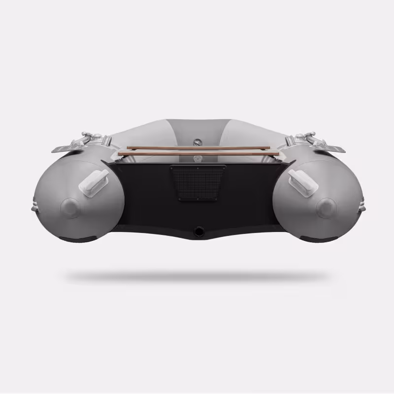 Надувная лодка ПВХ Gladiator B330S, пайол фанерный, светло-серый/темно-серый