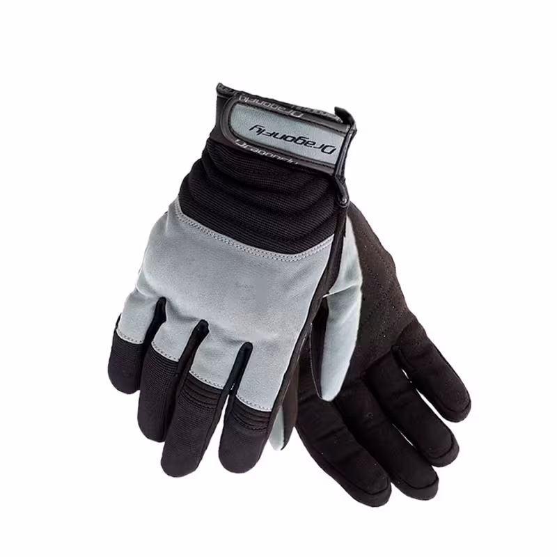 Мотоперчатки Dragonfly Quad, серый/черный, размер XL