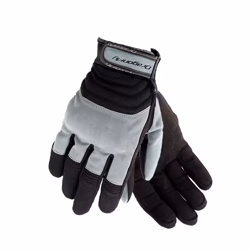 Мотоперчатки Dragonfly Quad, серый/черный, размер M