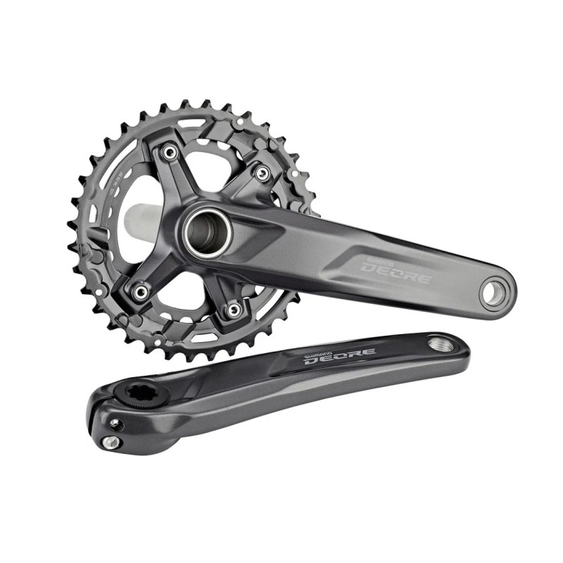 Комплект шатунов Shimano FC-M4100-2 DEORE, 10 ск, BSA, 170 мм, 36х26T, черный