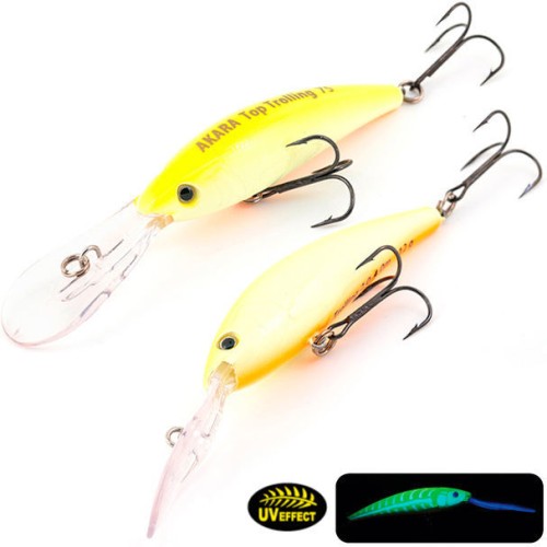 Воблер плавающий Akara Top Trolling 75F A14, 75 мм, 12 г, цвет A14