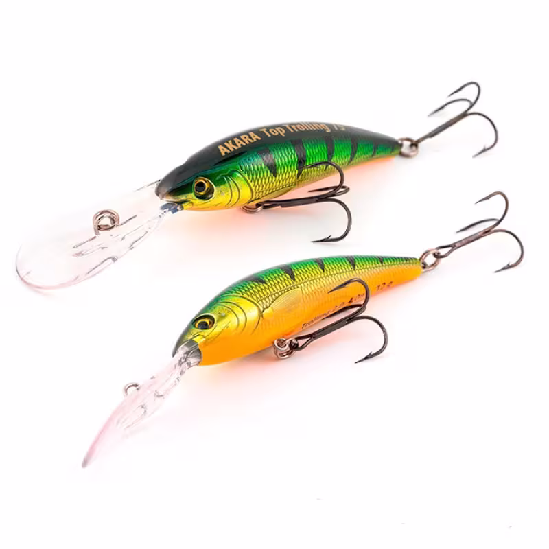 Воблер плавающий Akara Top Trolling 75F A18, 75 мм, 12 г, цвет A18