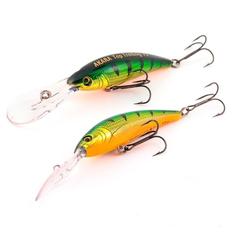 Воблер плавающий Akara Top Trolling 75F A18, 75 мм, 12 г, цвет A18