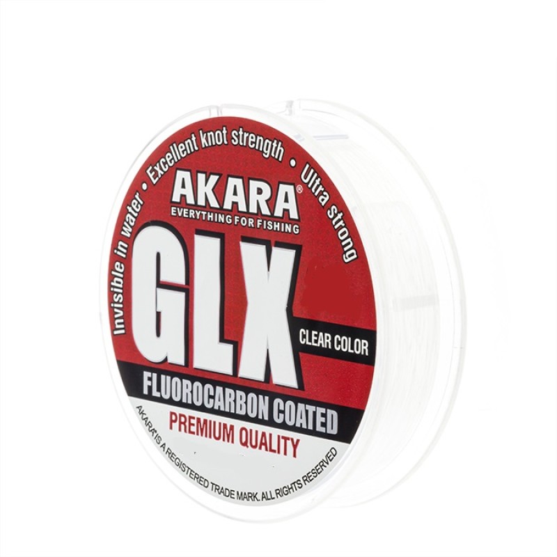 Леска флюорокарбоновая Akara GLX Premium Clear 0.18 мм, 3.6 кг, 100 м