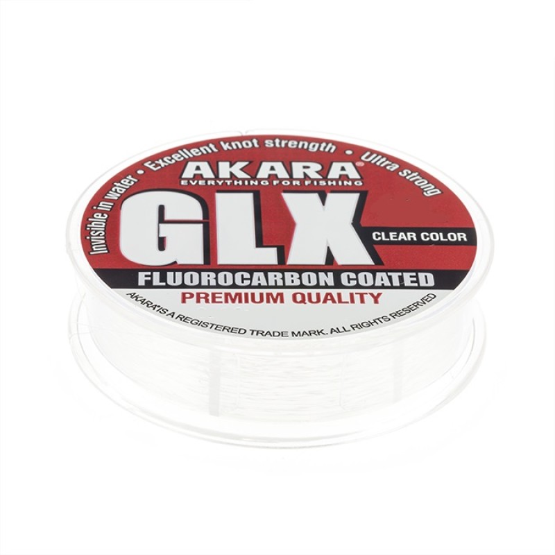 Леска флюорокарбоновая Akara GLX Premium Clear 0.20 мм, 4.35 кг, 100 м