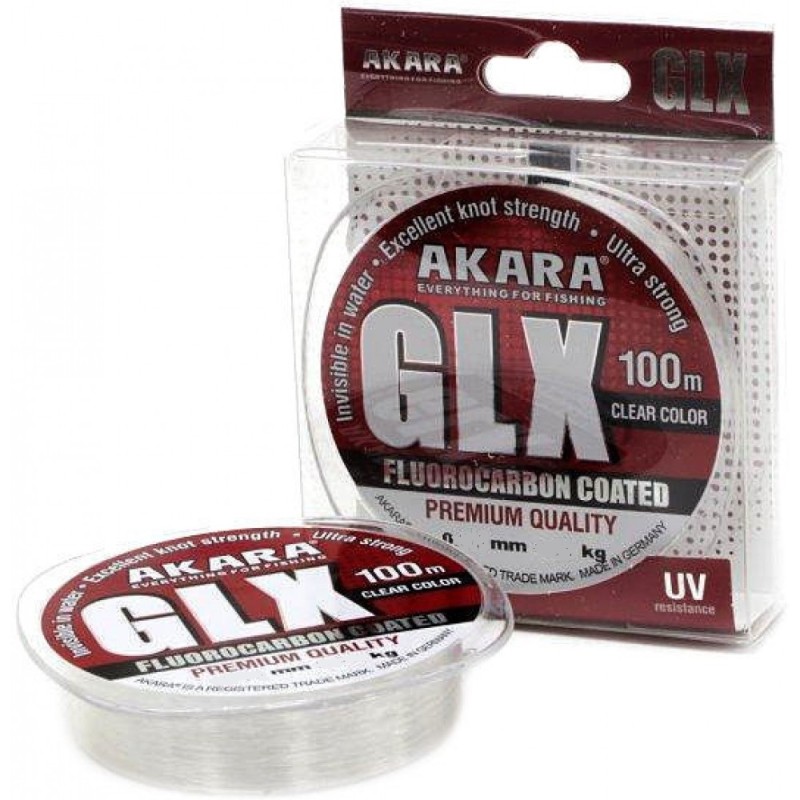 Леска флюорокарбоновая Akara GLX Premium Clear 0.40 мм, 16 кг, 100 м