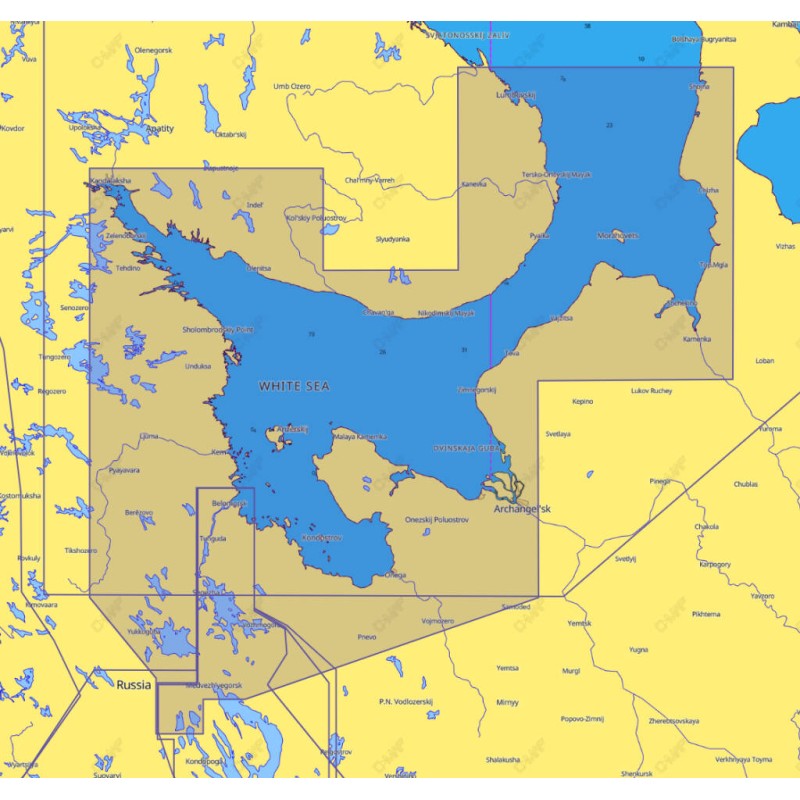 Карта для эхолота C-Map Max-N+ W RS-Y233 Белое море + Беломорканал