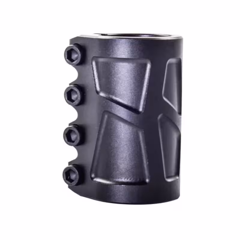 Зажим (хомут) для самоката Tech Team GV, 34,9 мм, SCS, 4 болта, для  Chopper, черный