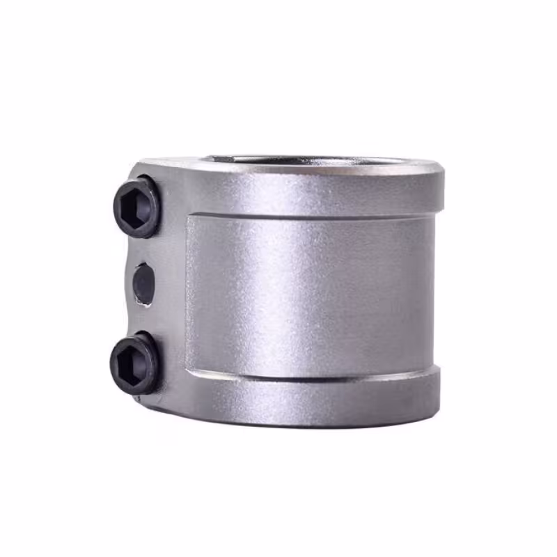 Зажим (хомут) для самоката Tech Team V, 34,9 мм, HIC, 3 болта, для RAGTAG, серый