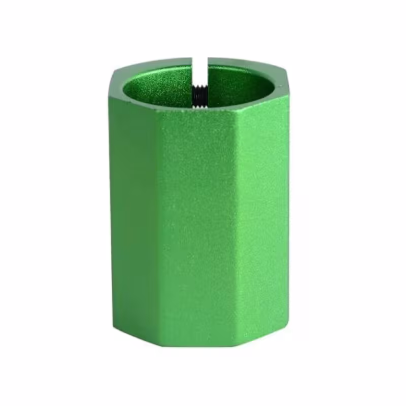 Зажим (хомут) KMS для трюкового самоката, HIC, 3 болта, зеленый