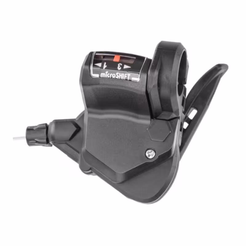 Рукоятка переключения передач Microshift TS-38, левая , 3 скорости, черная