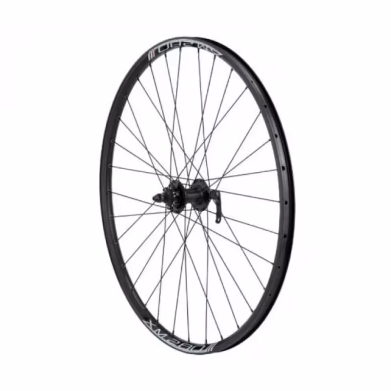 Колесо велосипедное Forward, 24", переднее, алюминиевая втулка WZ-A282F, 32 отверстия, под дисковый тормоз, в сборе