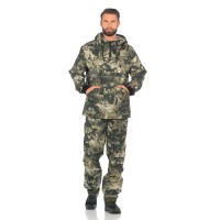 Костюм антимоскитный мужской Huntsman Антигнус-Люкс, смесовая ткань, принт Зелёный питон, размер 48-50, 182-188 см