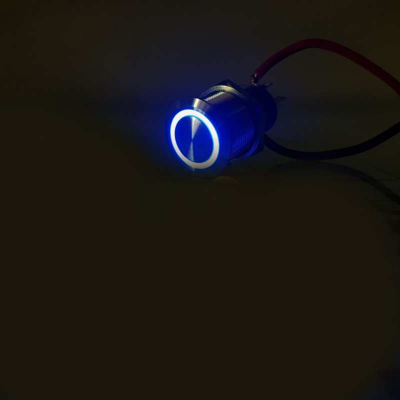 Кнопка включения без фиксации BEP Marine 80-511-0004-00, 12 В, синяя