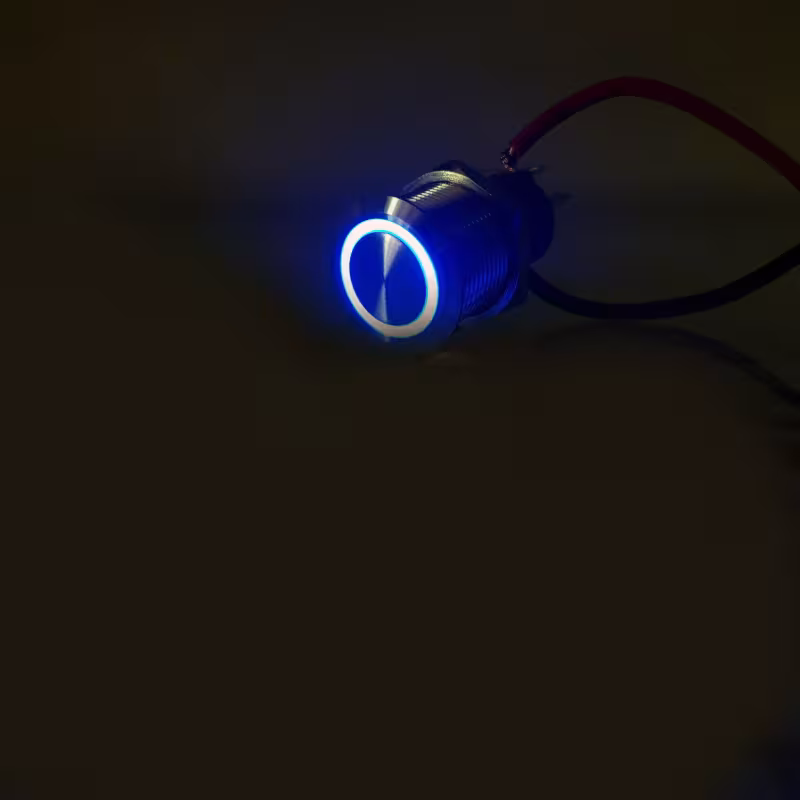 Кнопка включения без фиксации BEP Marine 80-511-0008-00, 24 В, синяя