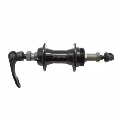 Втулка велосипедная задняя SF-A221R алюминиевая под трещотку, 36H на промподшипниках, с эксцентриком, чёрная