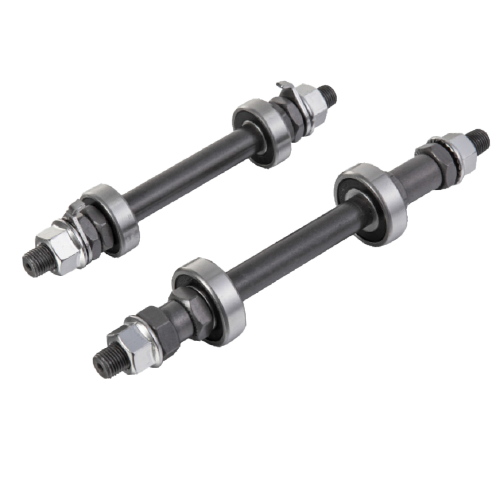 Ось передняя 140 мм под гайки с промподшипниками