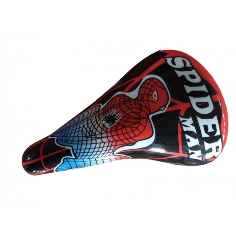 Седло велосипедное детское Xingtai "Spider Man", 230х145 мм