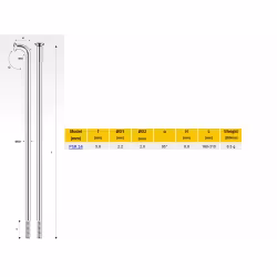 Спицы велосипедные Pillar PSR 14, 285 мм, серебристый