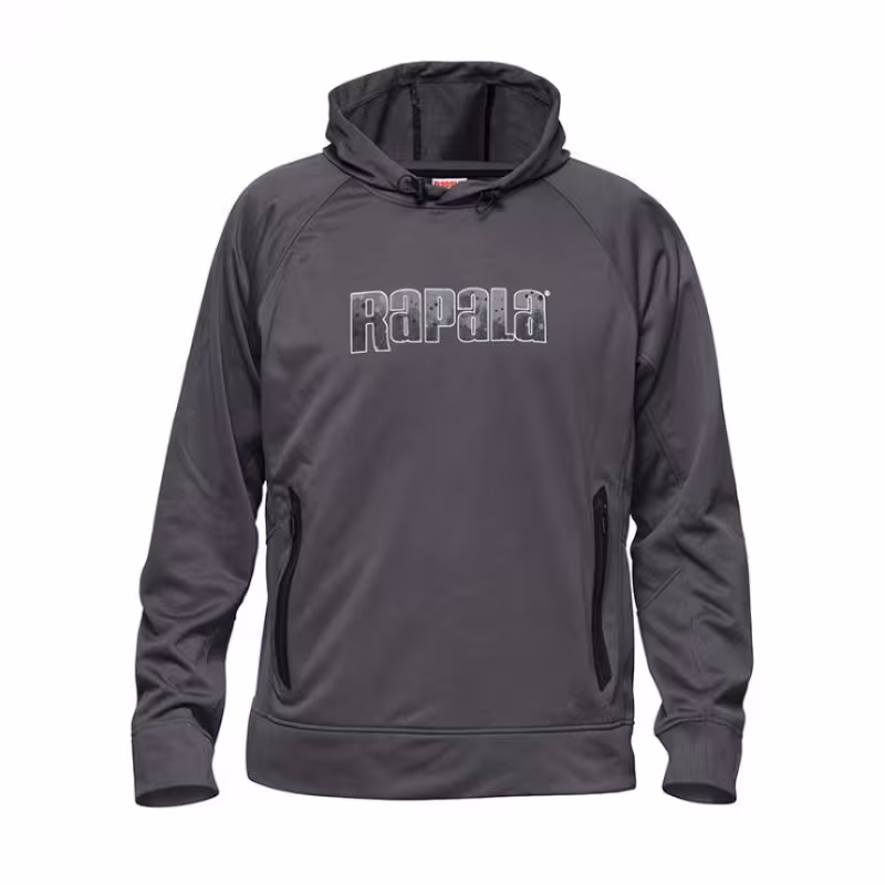 Худи мужское Rapala, полиэстер, серый, размер XL