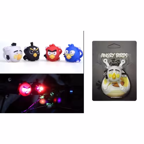 Фонарь велосипедный "Злые птички" FWD5699.9, 3 режима