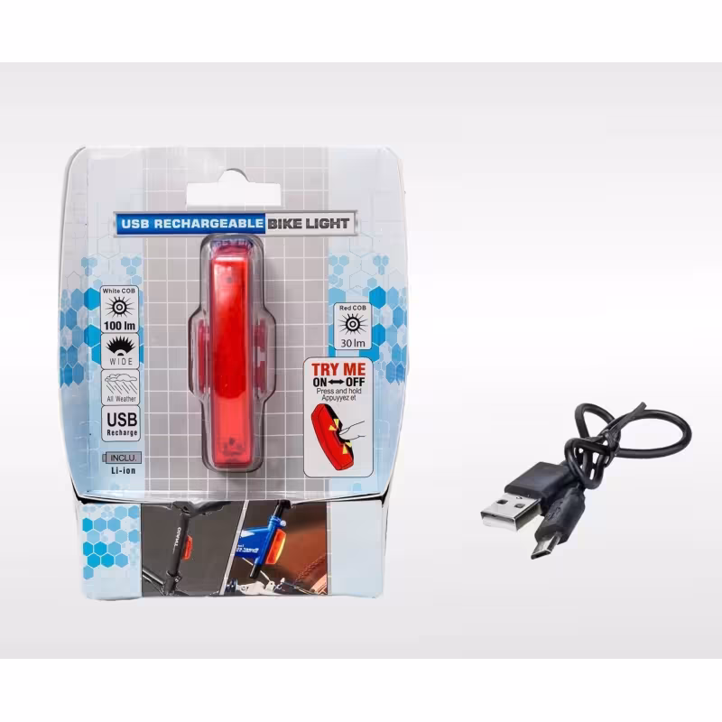 Фонарь велосипедный задний Bike Light УТ00018617, 100 lm, 2 режима 