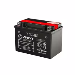 Аккумулятор Иркут YTX9-BS, 8Ah, 12V