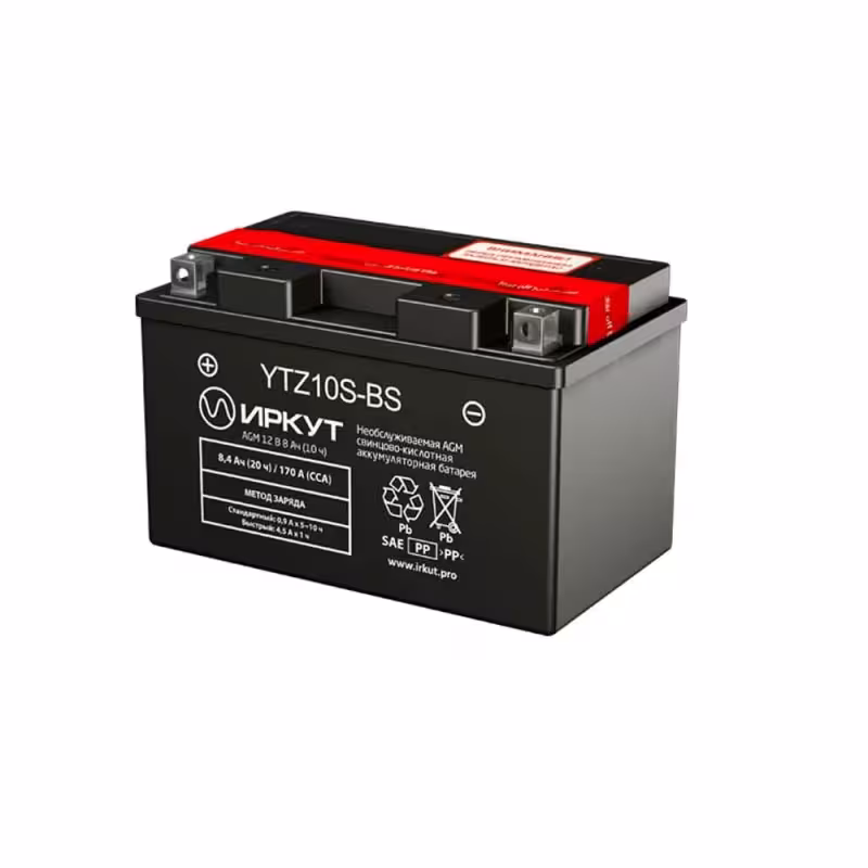 Аккумулятор Иркут YTZ10S-BS, 8Ah, 12V