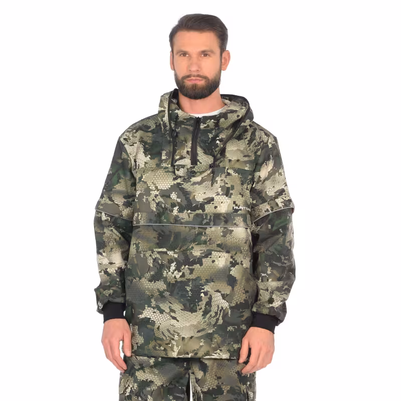 Костюм антимоскитный мужской Huntsman Антигнус-Люкс, смесовая ткань, принт Зелёный питон, размер 52-54, 170-176 см