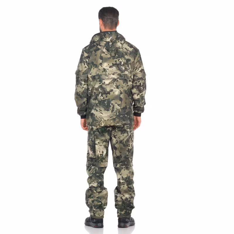 Костюм антимоскитный мужской Huntsman Антигнус-Люкс, смесовая ткань, принт Зелёный питон, размер 52-54, 182-188 см