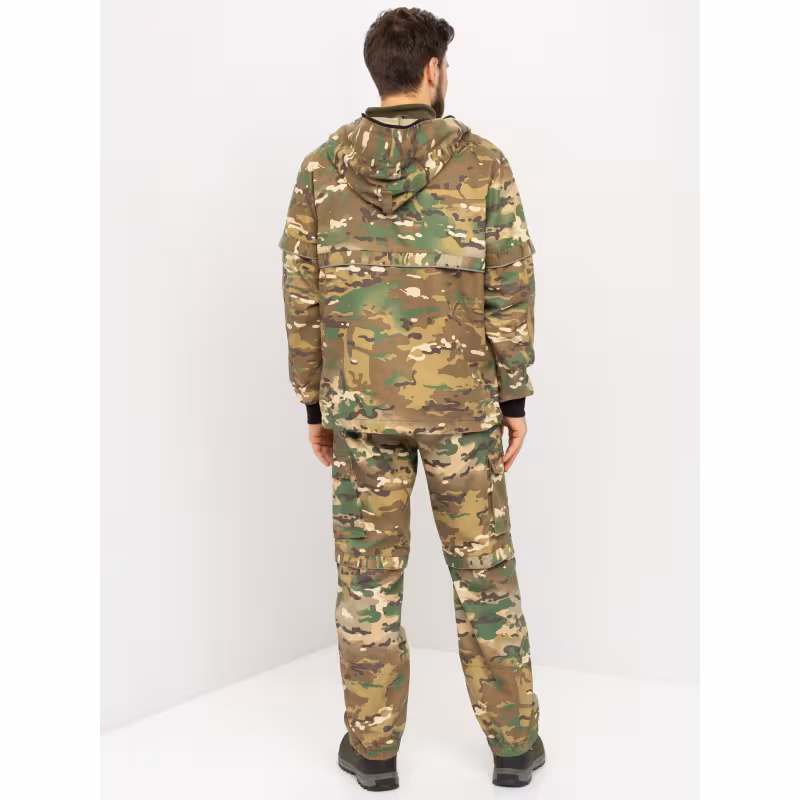 Костюм мужской антимоскитный Huntsman Антигнус-Люкс, смесовая ткань, коричневый камуфляж, размер 56-58, 182-188 см