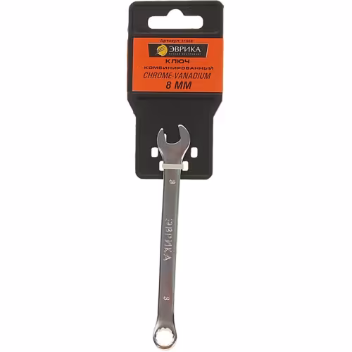 Ключ рожково-накидной Эврика ER-31008, 8 мм