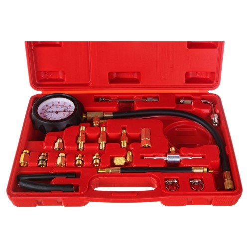 Набор для измерения давления топлива Эврика ER-86317, 21 предмет