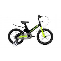 Велосипед городской детский FORWARD COSMO 16, 1 скорость, черный/зеленый