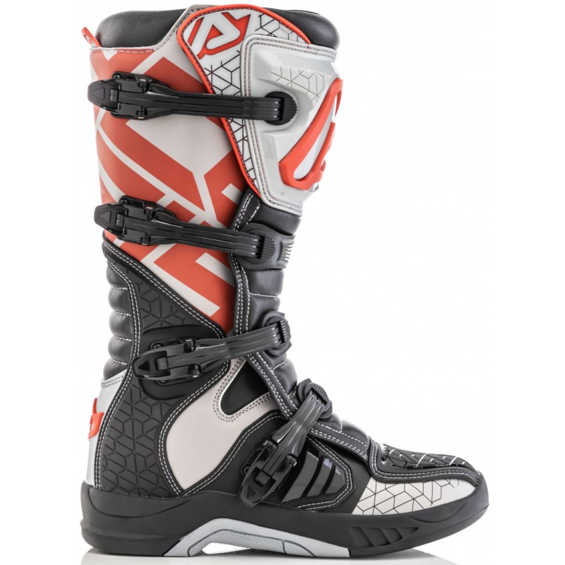 Мотоботы кроссовые Acerbis X-Team Boots Black/Grey, черный/серый, размер 44