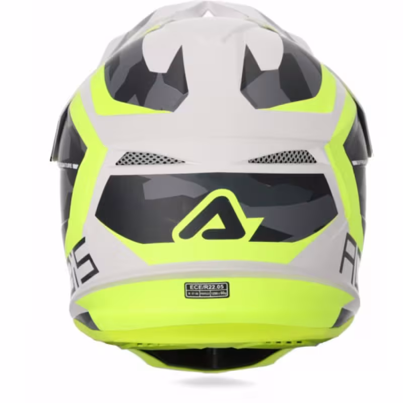 Мотошлем Acerbis Profile 4, желтый/белый, размер XL