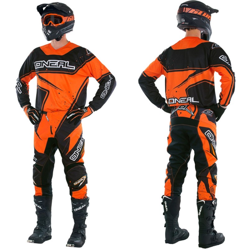 Мотокостюм мужской O'neal Element Racewear, полиэстер, оранжевый, размер S