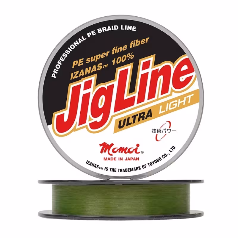 Шнур плетеный Momoi JigLine Ultra Light 0.04 мм, 2.4 кг, 100 м