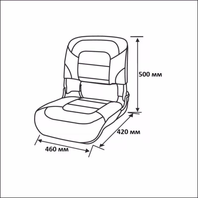 Сиденье Newstarmarine All Weather High Back Seat 75140W