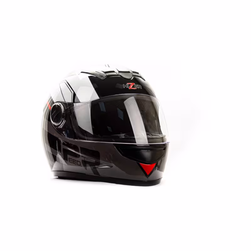 Мотошлем Hizer B523, черный, размер S